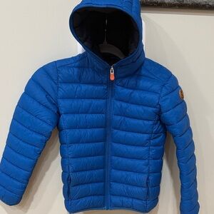 SAVE THE DUCK Vibrant Blue Quilted Jacket